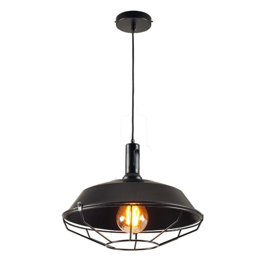 Pendente Tennessee E27 Preto Fosco 460mm -  Avant