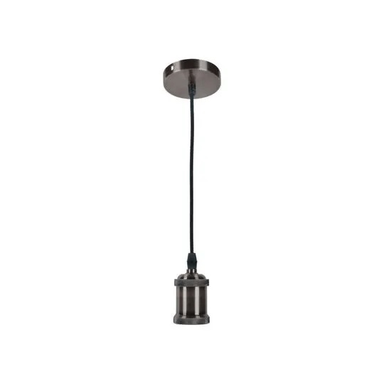Pendente Decor e27 Liso Preto Llum