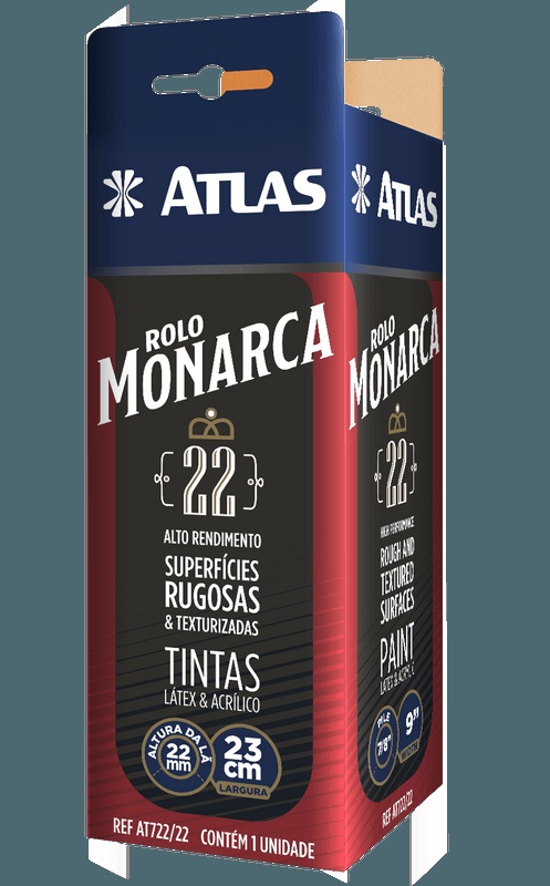Rolo de Pintura la Sintetica 25mm Atlas