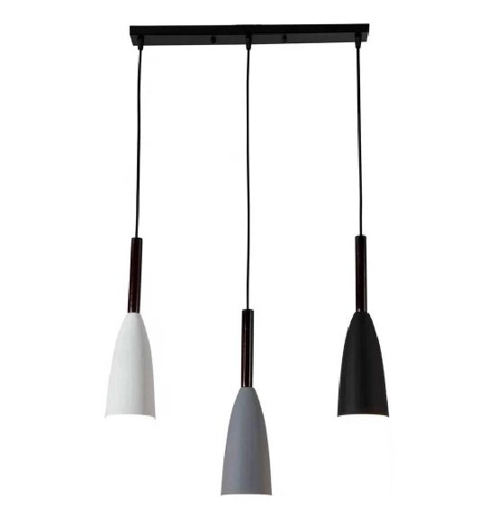 Pendente Nt-001 3x1 Aluminio Nitrolux