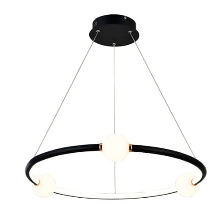 Pendente Lpl-004p 40w Preto 4000k Nitrol