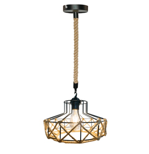 Pendente Corda 5057 e27 mar Metal Nitrol