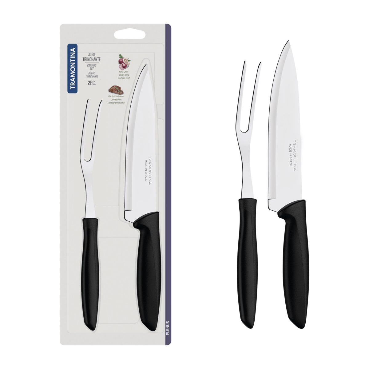 Jogo Trinchante Inox 2pc Plenus 23498010
