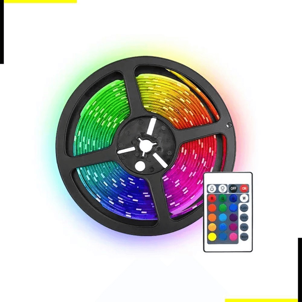 Fita de led 5050 12w 12v rgb 5m Blumenau