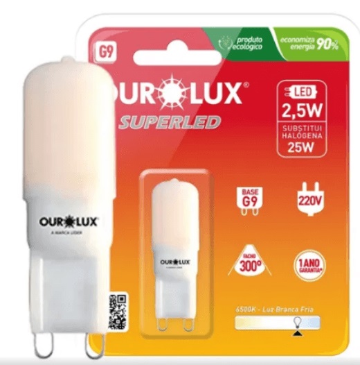 Lampada Superled 2,5w g9 Fosca 6500k our