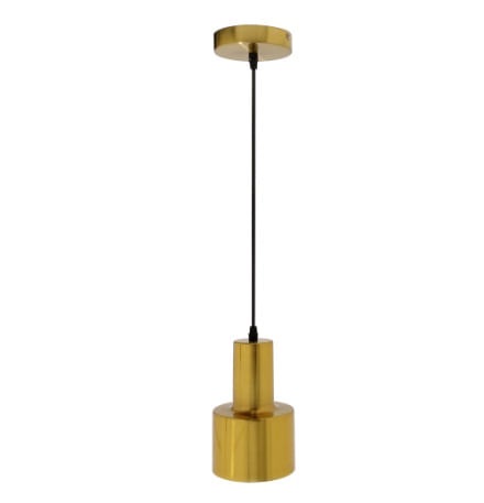 Pendente Nt-011d E27x1 Dourado Nitrolux