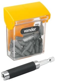 Bist/ponteira crv C/21pc enc 1/4” Vonder