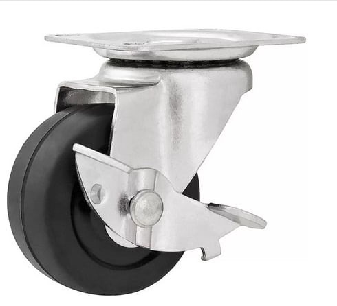 Rodizio gir C/freio 2” Leve Preto Vonder