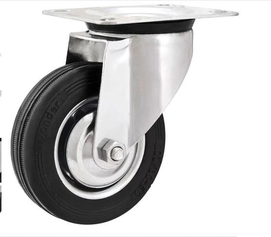 Rodizio gir 8” Leve Preto Vonder