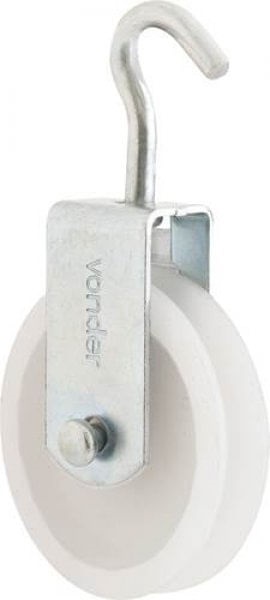 Roldana Plast 4cm C/gancho Vonder