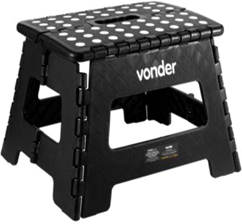 Banqueta Plast Dobravel 220mm pt Vonder