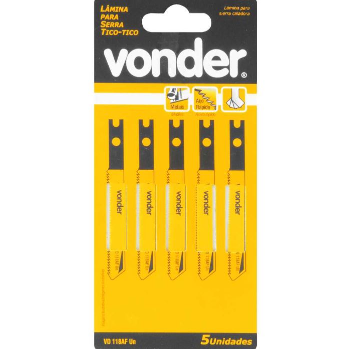 Lâmina de Serra Tico-Tico VD 118AF-M - Vonder