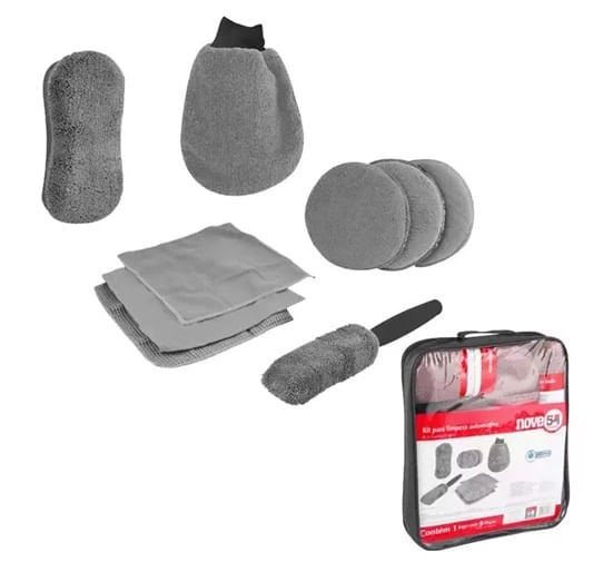 Kit P/limpeza Autom C/9pcs Nove54 Vonder