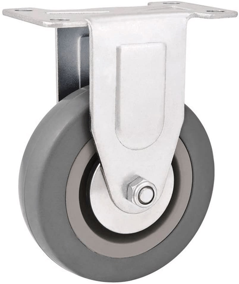 Rodizio Industrial Leve 4   de Borracha e Pvc Cinza Vonder