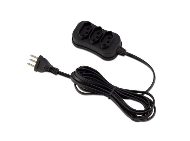 Extensao 3 tom 3mt 10a pt Trip Forceline