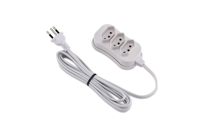 Extensao 3 tom 5mt 10a br Trip Forceline