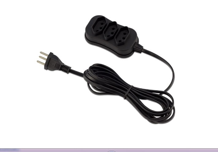 Extensao 3 tom 5mt 10a pt Trip Forceline