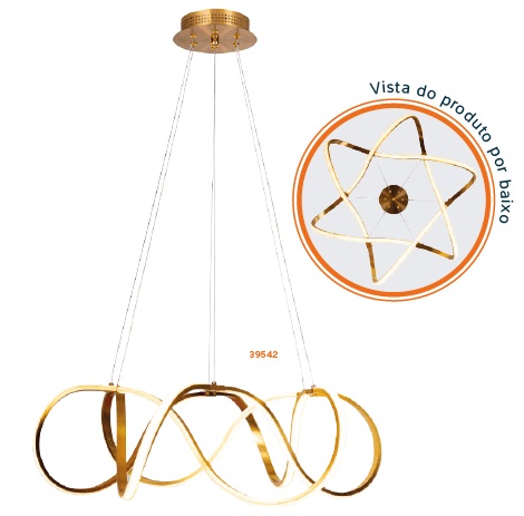 Pendente Space Countour Plus 50w 3000k l