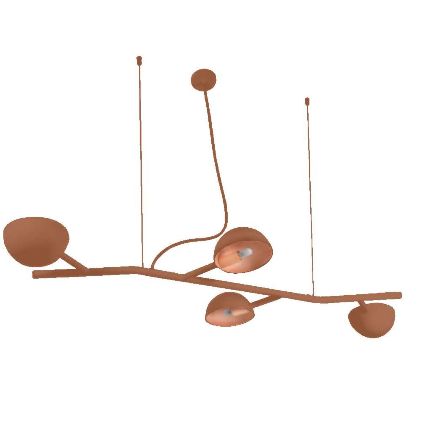 Pendente Ball al 950mm 4xg9 Dourado Blum