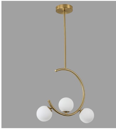 Pendente Lp-200d G9x3 Dourado Nitrolux