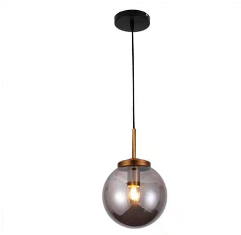 Pendente Nt-303p Fumê E27x1 Nitrolux