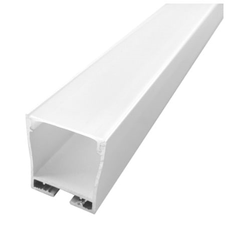 Perfil Sobrepor 2 metros 23mmx26,7mm Nitrolux