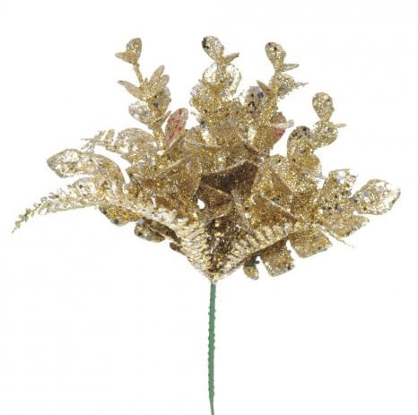 Pick Folhas Glitter Nude 25cm - Cromus