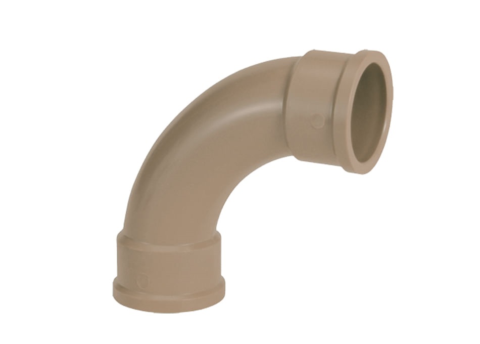 Curva 90° 50mm P/agua Sold Marrom Krona