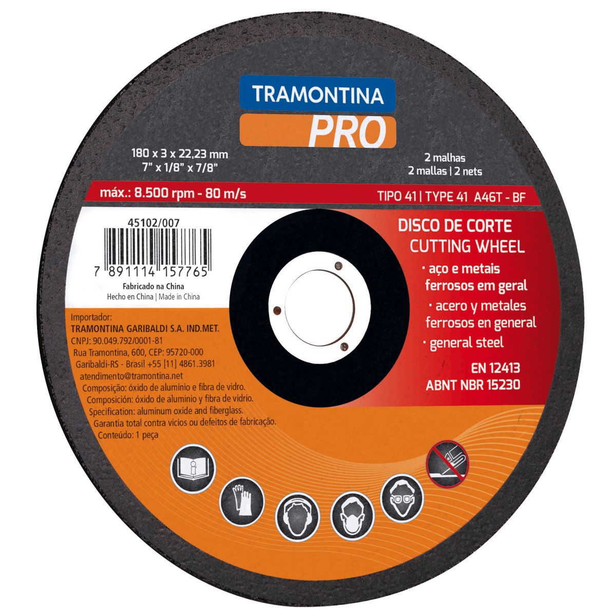 Disco de Corte p/ aco 4.1/2 pro