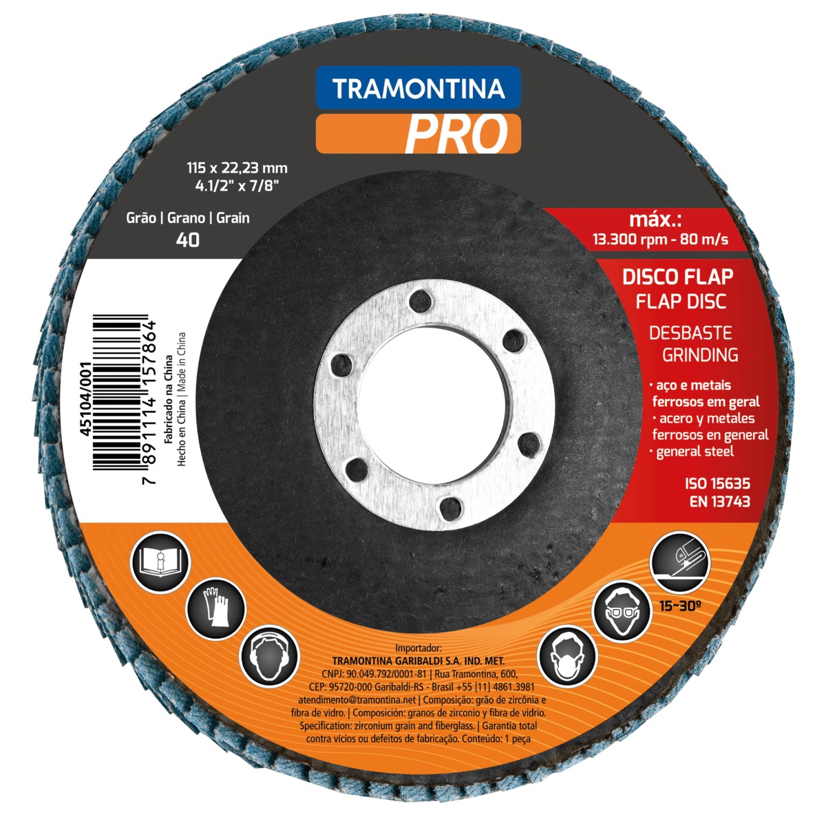 Disco Flap 4.1/2 Grao 120 45104004 pro