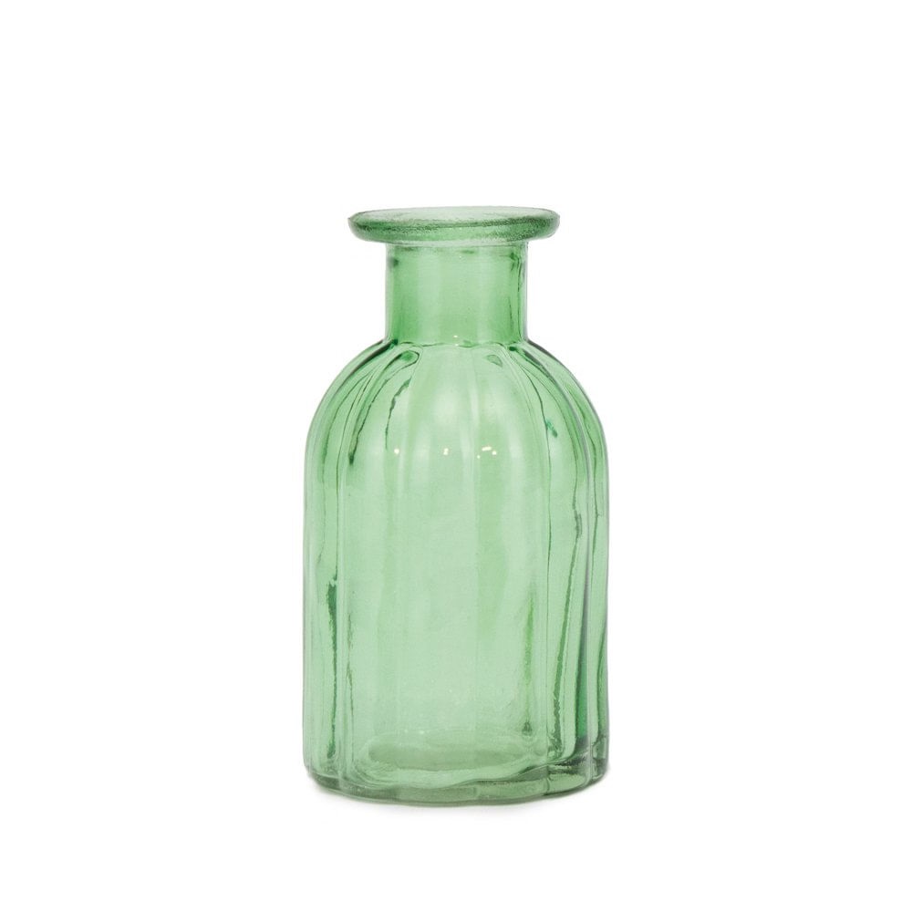 Vaso de Vidro Liso Borda Larga 14x7x7cm