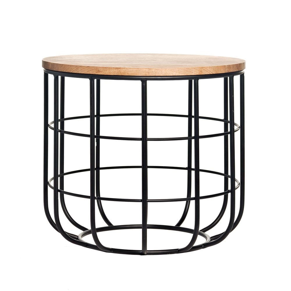 Mesa de Madeira Metal Trabalhada mr 35cm