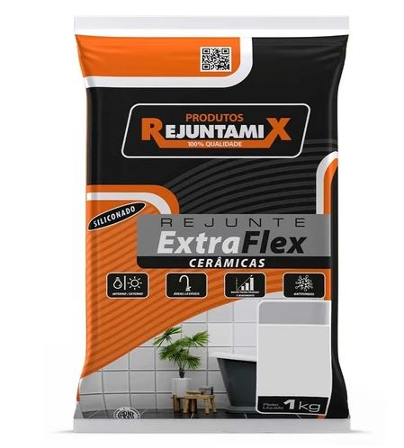 Rejunte Extra Flexivel Branco 1kg - Rejuntamix