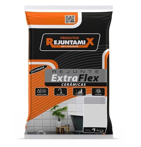 Rejunte Extra Flexivel Bege Quartz 1kg - Rejuntamix