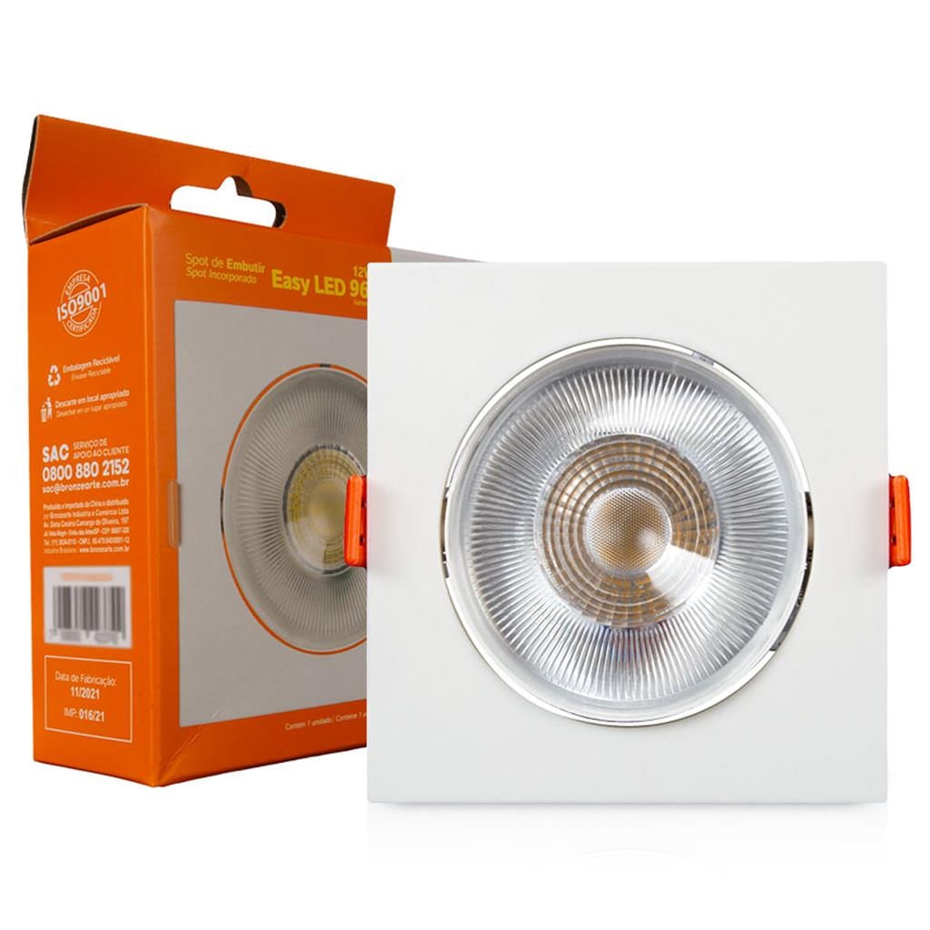Spot emb led 10,5cm 12w qd 3000k Llum