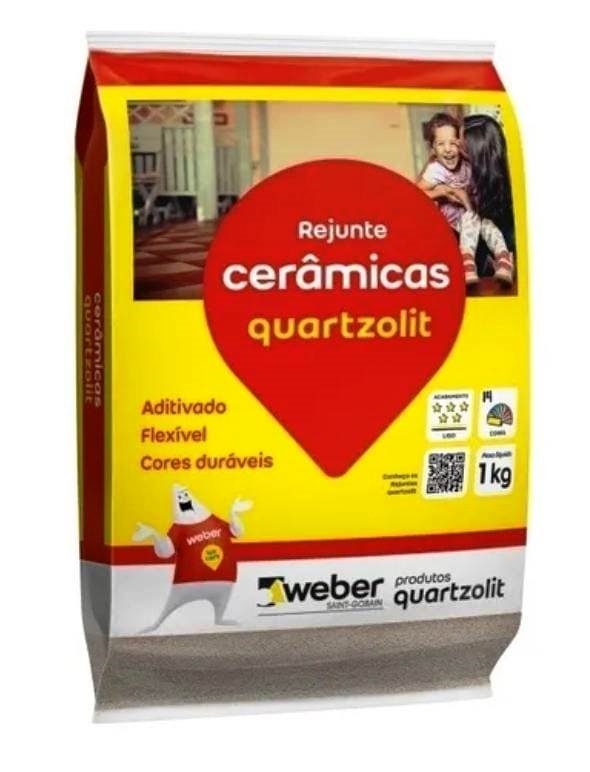 Rejunte Ceramica Cinza Artico 1kg - Quartzolit
