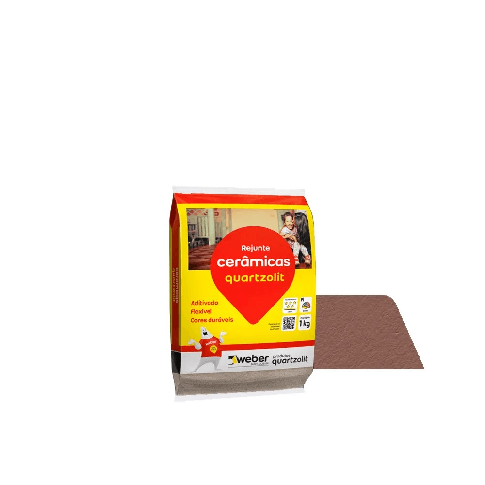 Rejunte Ceramica Marrom Cafe 1kg - Quartzolit