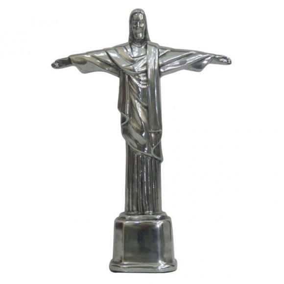 Cristo Redentor Prata 25cm