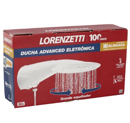 Ducha Advanced Eletrônica Blindada 4500w 220v - Lorenzetti