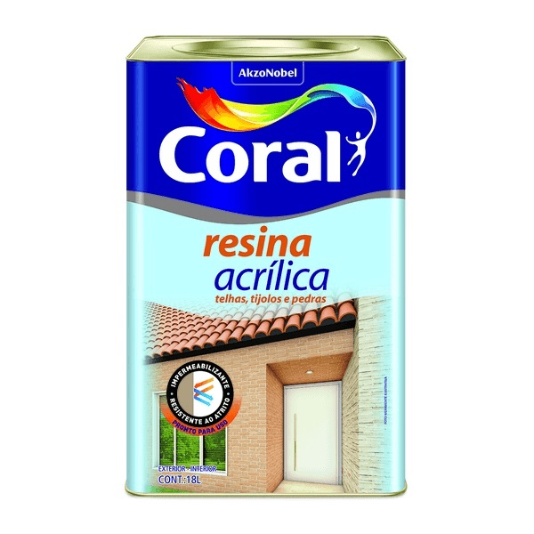 Resina Acrilica 18l Coral