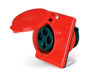 Tomada emb 3p+t 380v 32a 6 Lukma