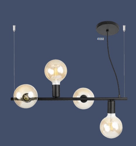 Pendente Decor pt 4l S/lpd 55x15x150cm