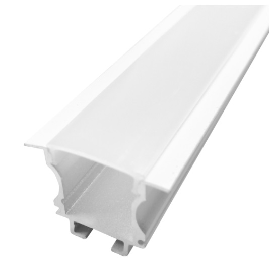 Perfil Embutir 3 Metros 24,2mmx18mm Branco - Nitrolux