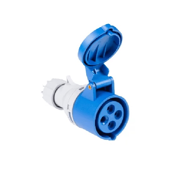 Tomada Acoplam 3p+t 16a 9h Azul Tramont