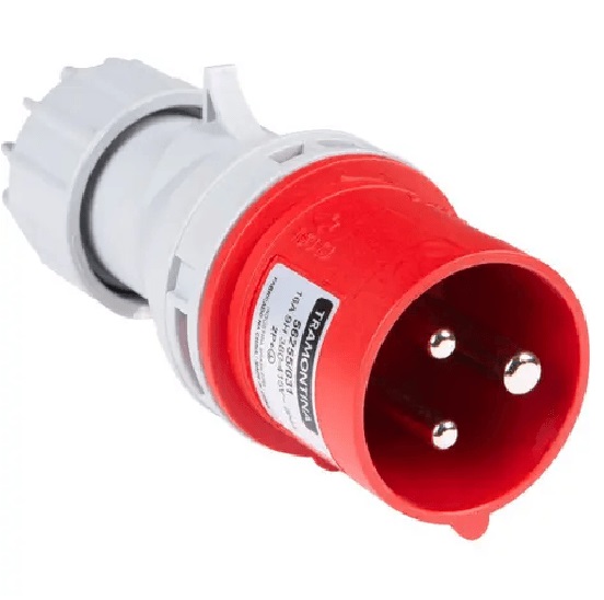 Plugue 2p+t 16a Vermelho Tramontina