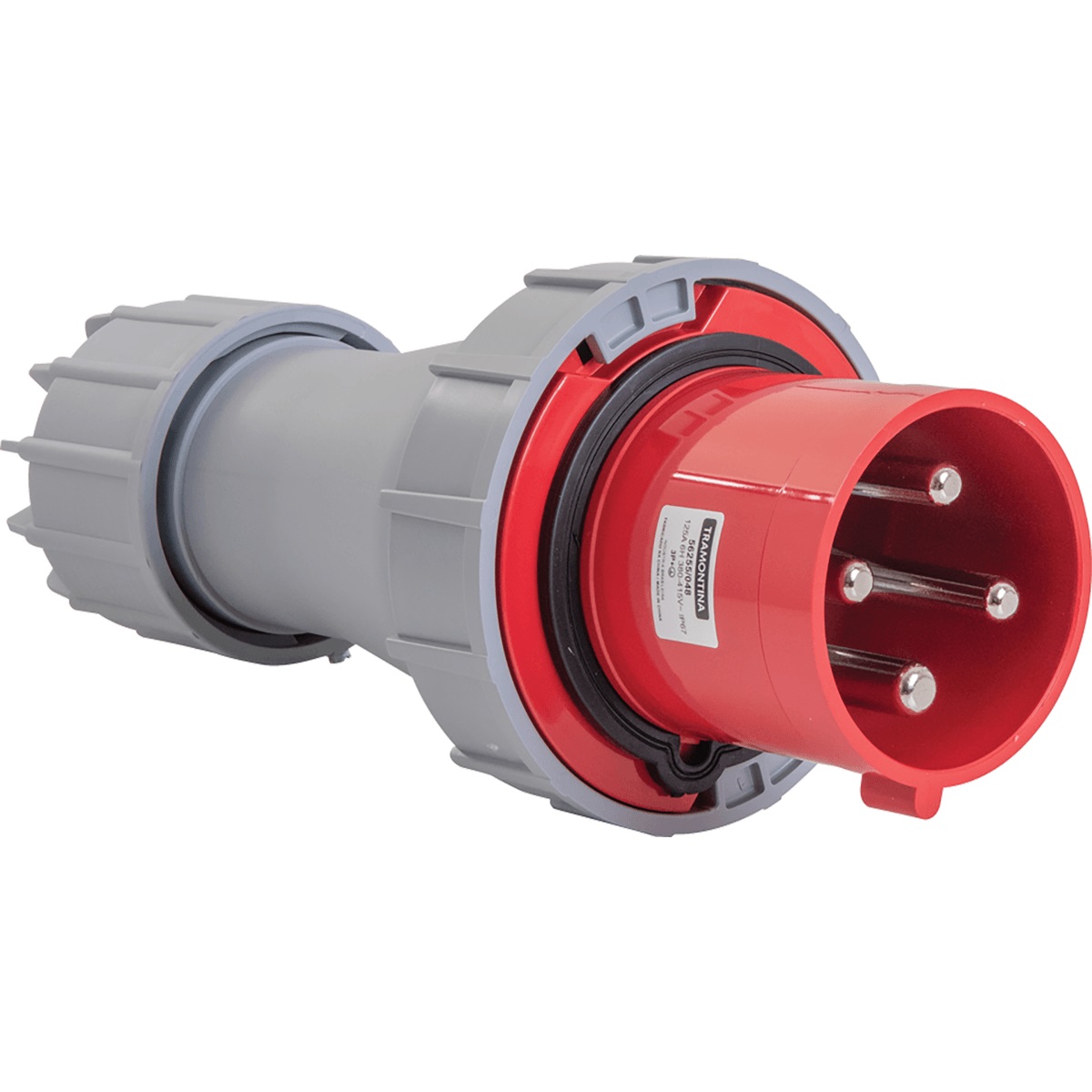 Plugue 3p+t 125a Vermelho Tramontina