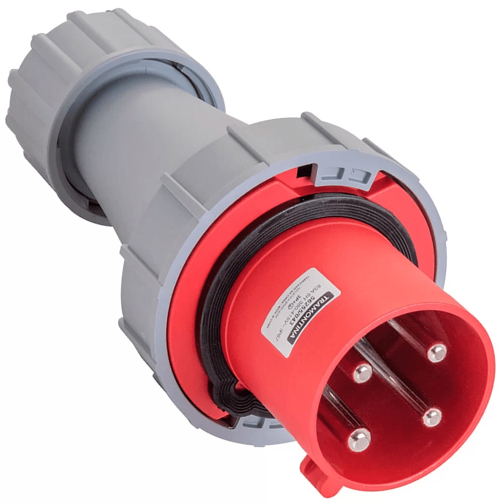 Plugue 3p+t 63a Vermelho Tramontina