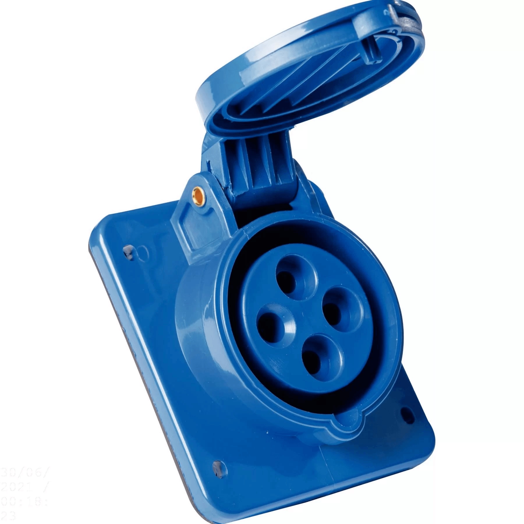 Tomada emb 3p+t 32a 9h Azul Tramontina