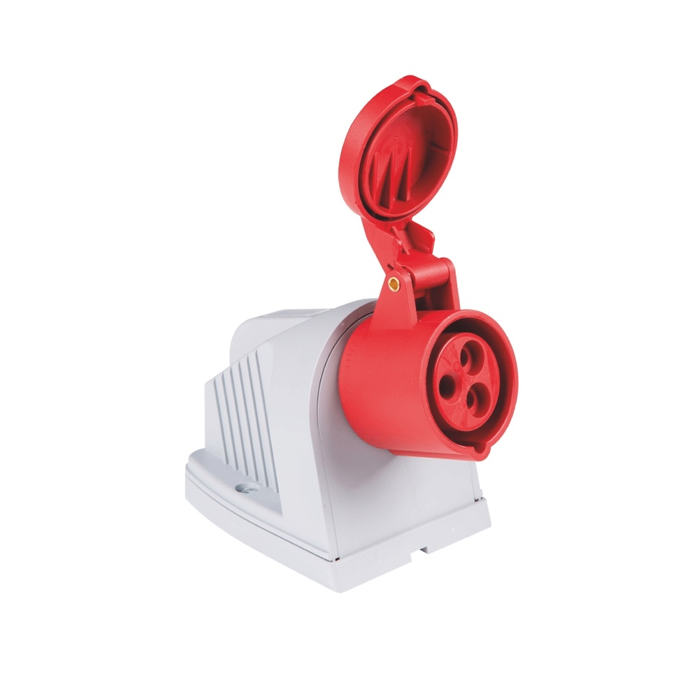 Tomada sob 2p+t 32a 9h Vermelho Tramont
