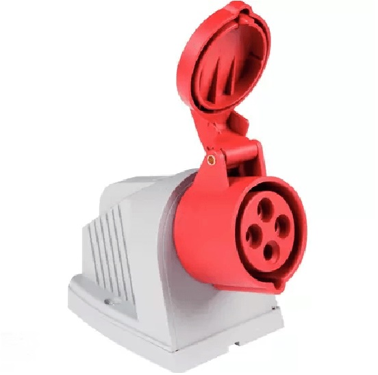 Tomada sob 3p+t 32a 6h Vermelho Tramonti